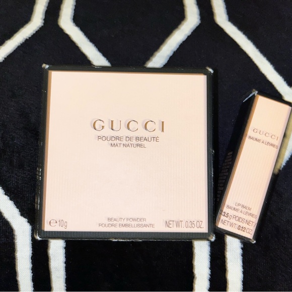 NITB Gucci Hydrating Lip Balm &  Matte Beauty Powder #02 (SOLD AS A SET) - Picture 3 of 4